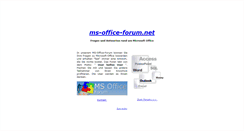 Desktop Screenshot of ms-office-wissen.de